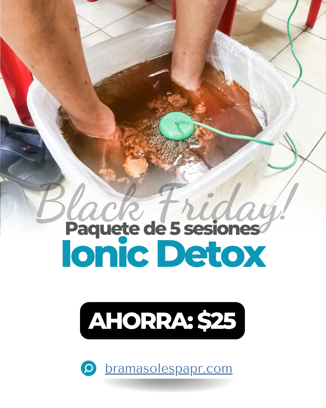 Paquete de 5 sesiones de Ionic Detox