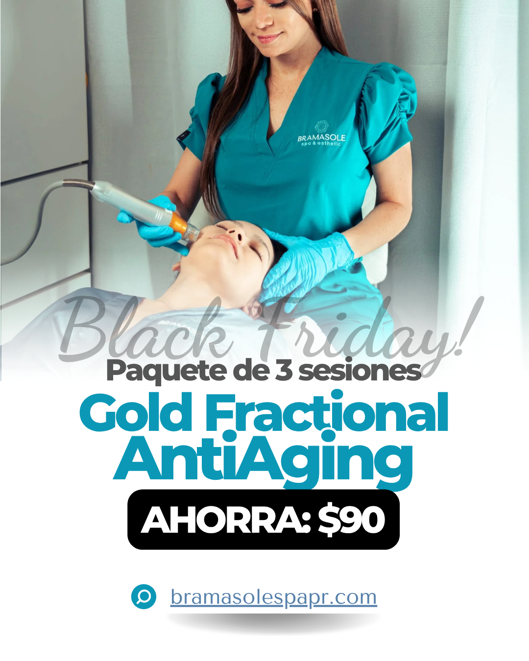 Paquete de 3 sesiones de Gold Fractional AntiAging
