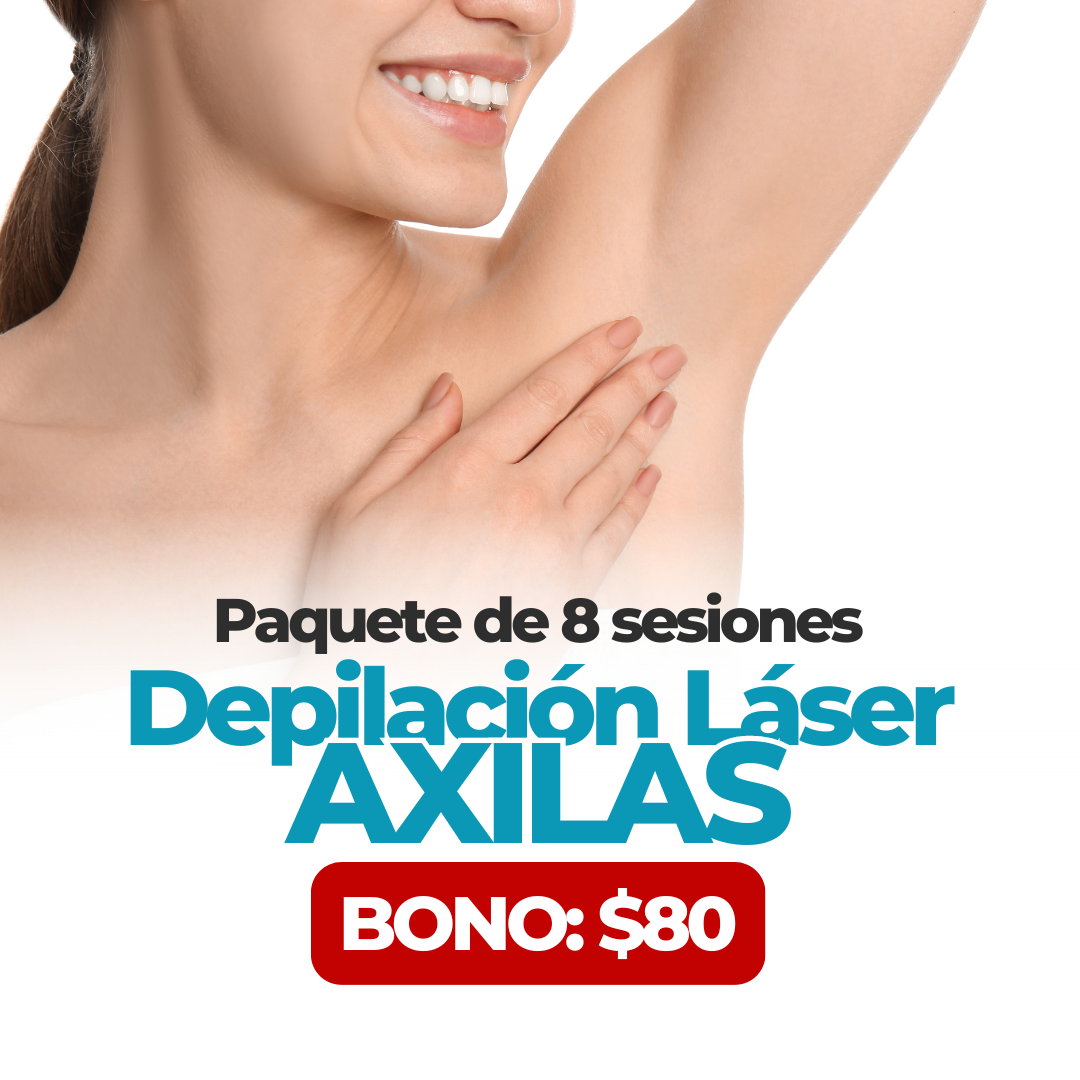 Axilas BONO 80 Paquete Depilacion Laser de 8 Sesiones