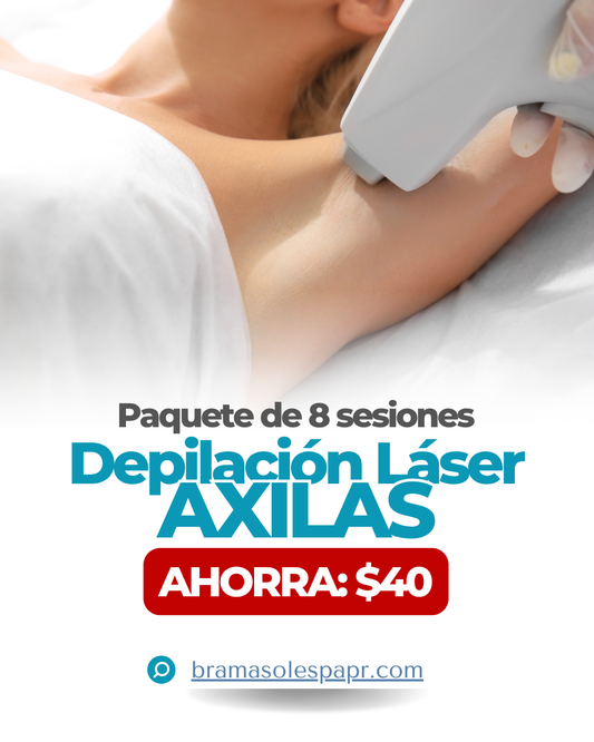 Axilas (AHORRA $40) - Paquete Depilación Láser de 8 Sesiones