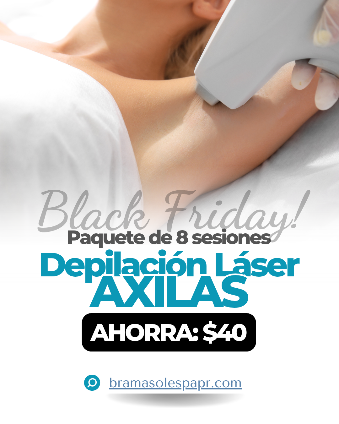 Axilas (AHORRA $40) - Paquete Depilación Láser de 8 Sesiones
