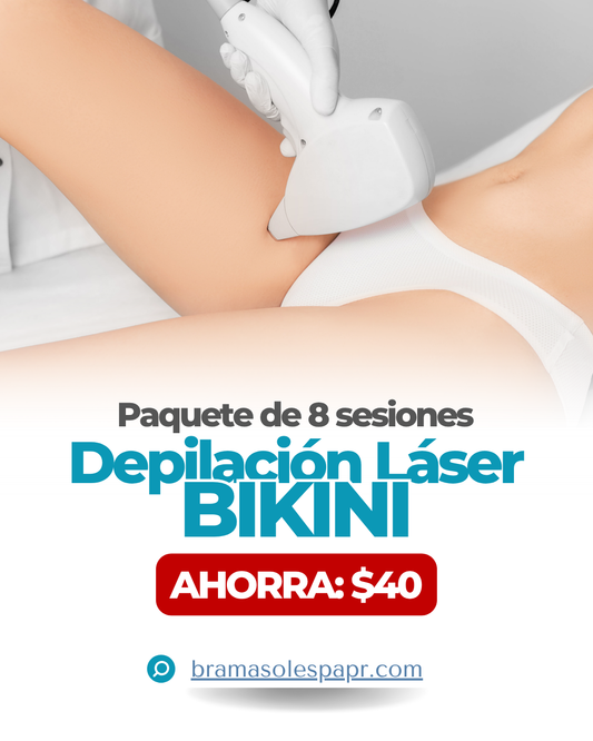 Bikini (AHORRA $40) - Paquete Depilación Láser de 8 Sesiones